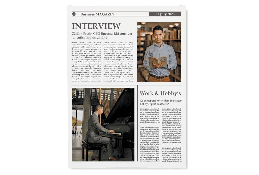 INTERVIU SPECIAL: Cătălin Profir, CEO Encorsa: Mă consider un artist în primul rând