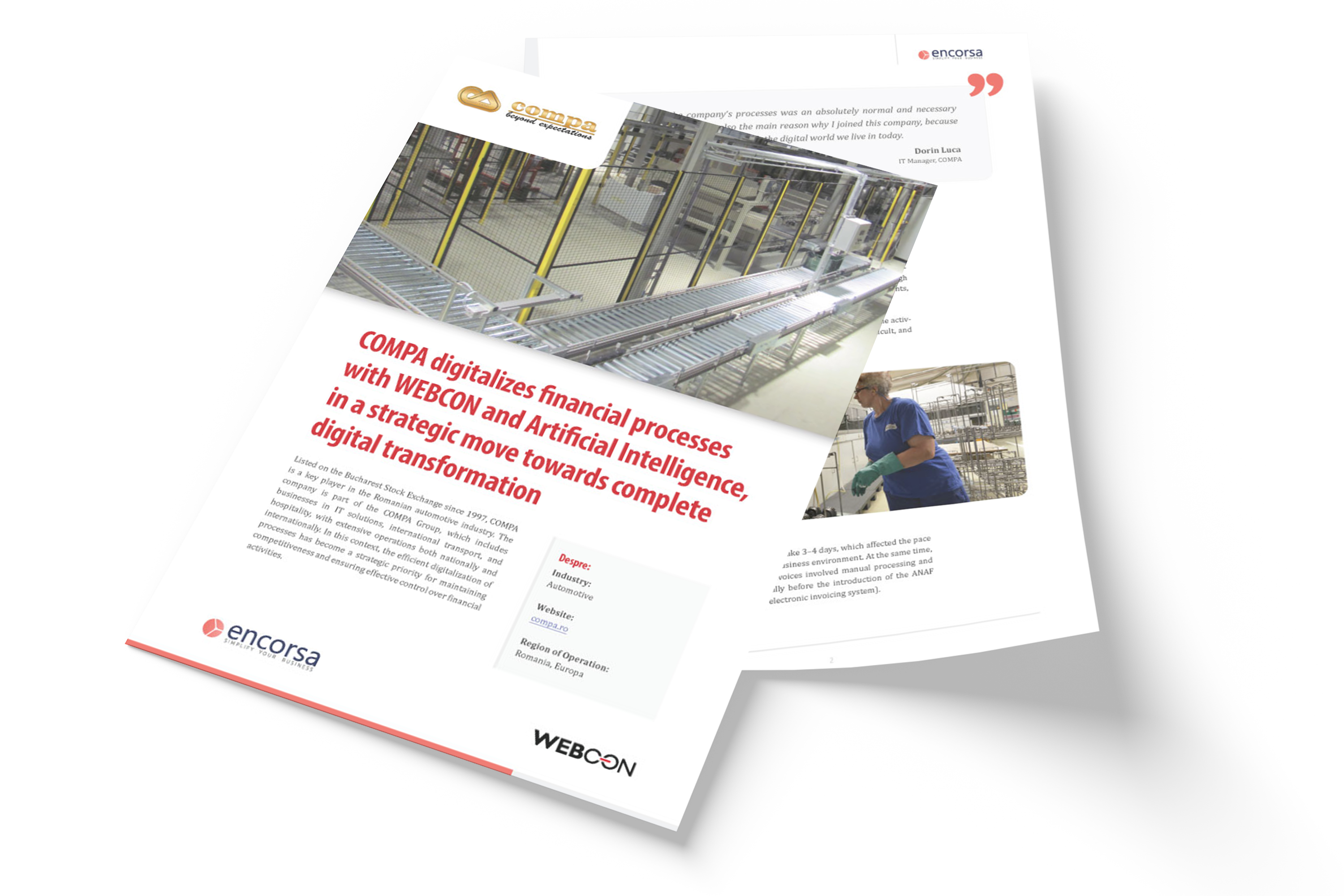COMPA digitalizes financial processes with WEBCON and Artificial Intelligence, in a strategic move towards complete digital transformation