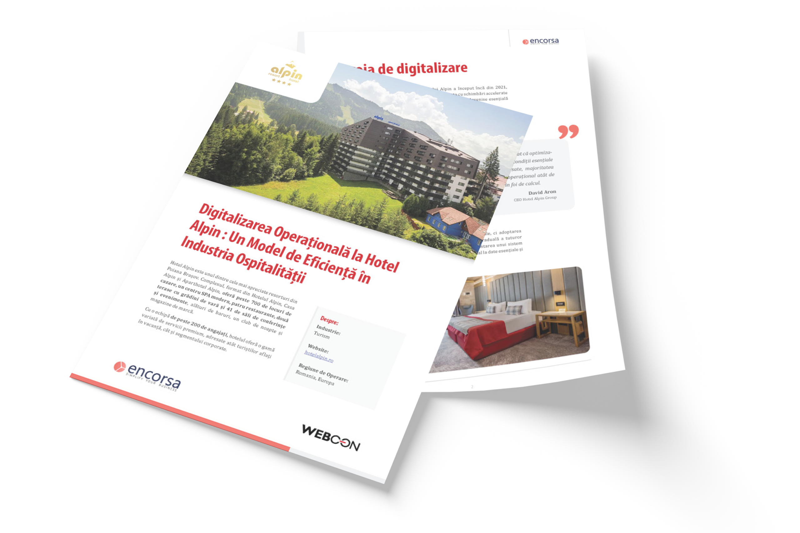 Digitalizarea Operațională la Hotel Alpin: Un Model de Eficiență în Industria Ospitalității